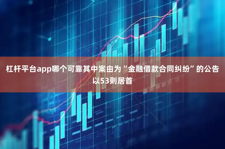 杠杆平台app哪个可靠其中案由为“金融借款合同纠纷”的公告以53则居首